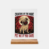 Chemise de pug Halloween avec cimetière effrayant