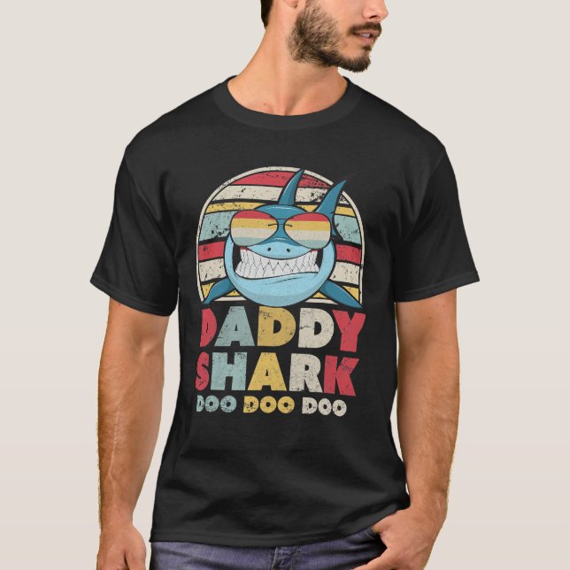 Chemise De Requin Papa, Cadeau Pour T-Shirt Papa (Devant)