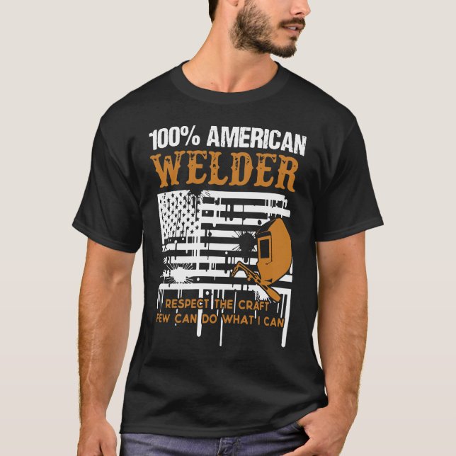 Chemise de soudure - T-shirt 100 % américain (Devant)