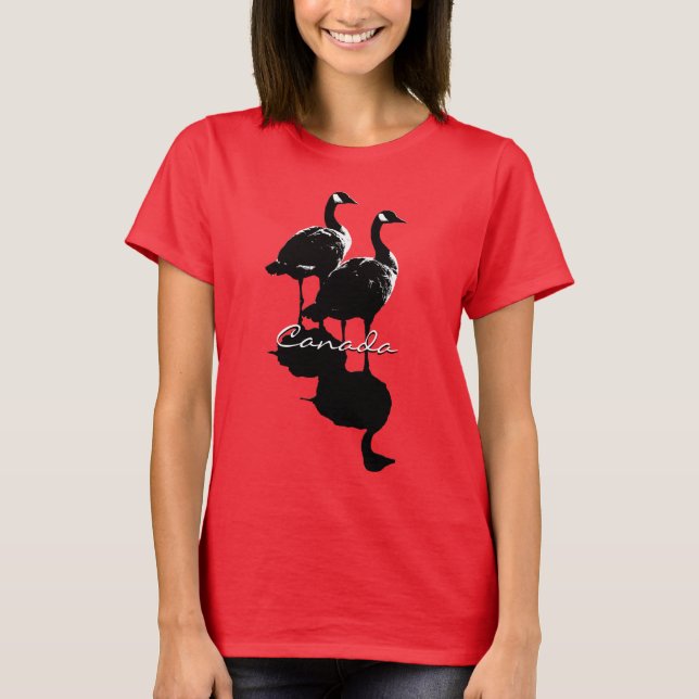 Chemise de souvenir d'oie du Canada de T-shirt du (Devant)