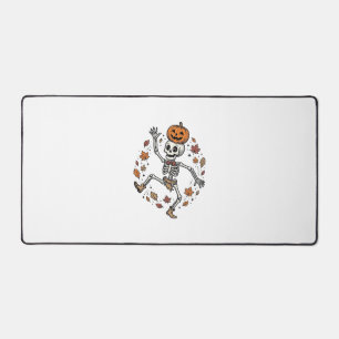 Chemise de squelette de citrouille Gravure vintage