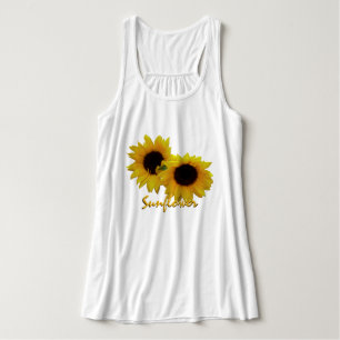 Chemise de tournesol personnalisée Débardeur fémin
