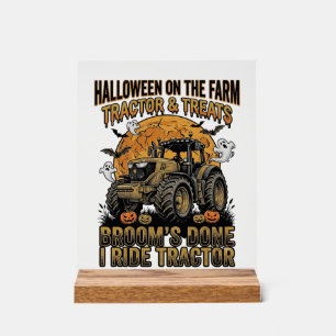 Chemise de tracteur Halloween drôle de sorcière de