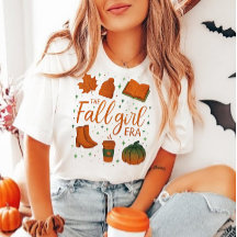 chemise d'époque de fille d'automne , Tshirt de fi