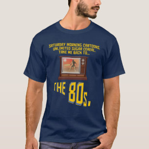 Chemise des années 80 : T-shirt caricatures du sa