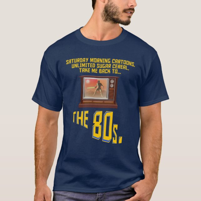Chemise des années 80 : T-shirt caricatures du sam (Devant)