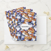 Cat faces collage animal chaton nom motif d'impres