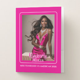 Chemise Dossier Color Pop Pink Pageant Sponsor Folder