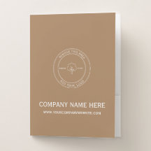 Entreprise de Couleur de Café Logo Texte Personnal