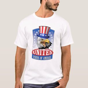 Chemise Drapeau Américaine, T-Shirts Patriotique, 