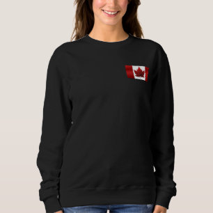 Chemise Drapeau Canada féminine Sweatshirt du Cana