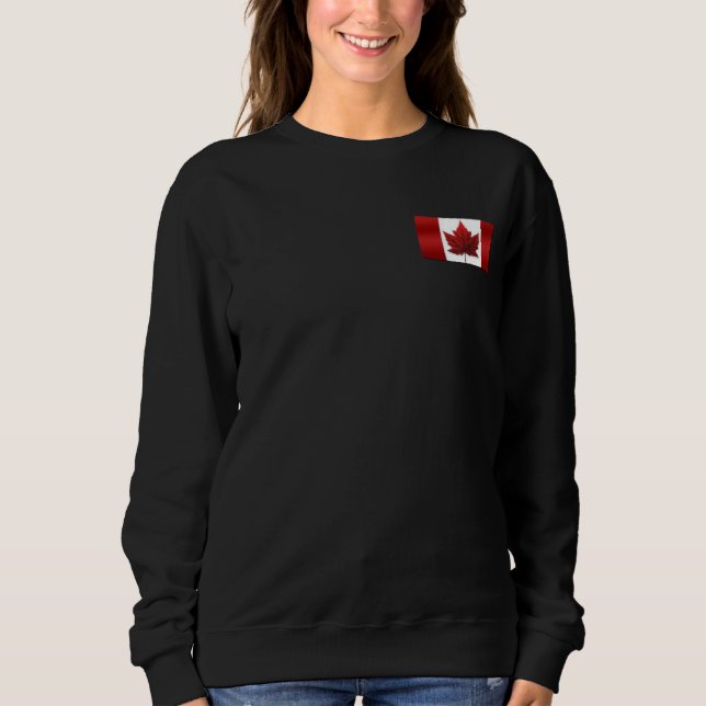 Chemise Drapeau Canada féminine Sweatshirt du Cana (Devant)