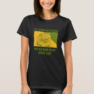 Chemise drôle de chat avec la rage en haut de ma l
