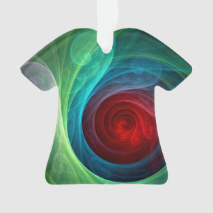 Chemise en acrylique Abstraite Tempête rouge