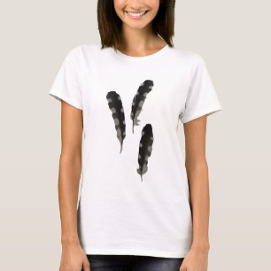 Chemise en T-Shirt aux plumes de pic-vert