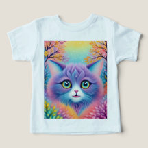Chemise en T-shirt couleur mignonne animal
