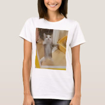 Chemise en T-shirt Femme Happy Cat