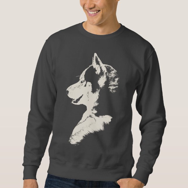 Chemise enrouée de chien de loup de sweatshirt de (Devant)