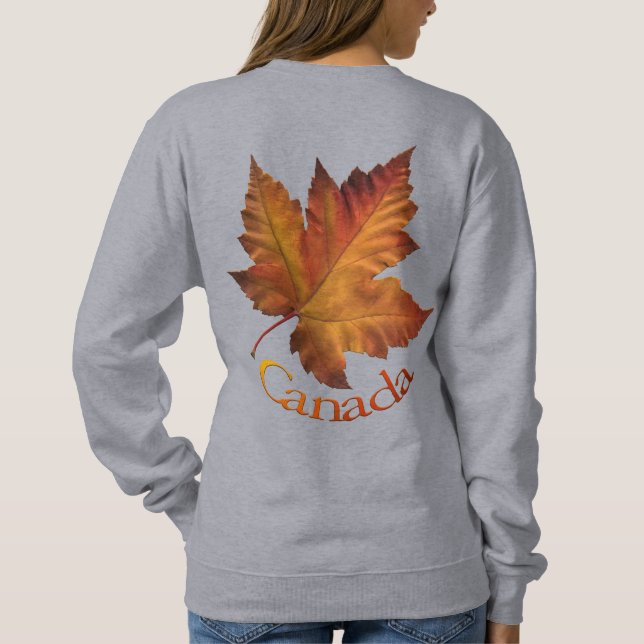 Chemise féminine Canada Sweatshirt Maple Leaf en o (Dos)