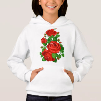 "Chemise féminine Red Roses - Design floral élégan