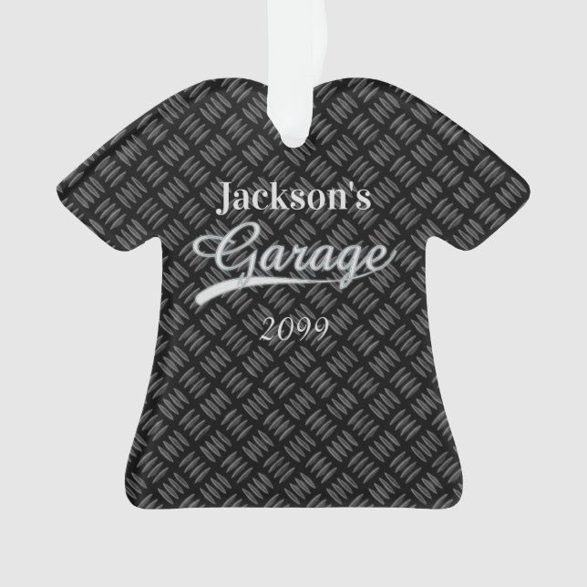 Chemise Garage Gris Ornement En Forme De Chemise (devant)