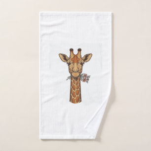 Chemise Girafe Gravée Vintage Avec Fleurs_1