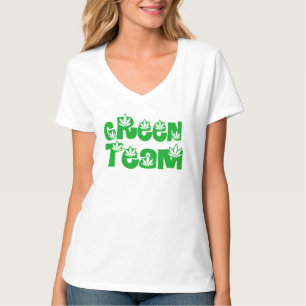 Chemise Green Team Weed - T-shirt drôle pour amate