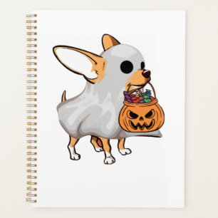 Chemise Halloween Citrouille Fantôme Chihuahua