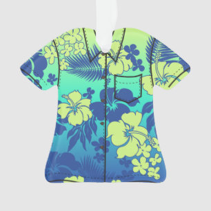 Chemise hawaïenne de Flora de ketmie de mélange de