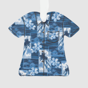 Chemise hawaïenne de Plumeria d'île de Niihau