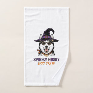 Chemise Husky Halloween Sorcière Chien Graphique V