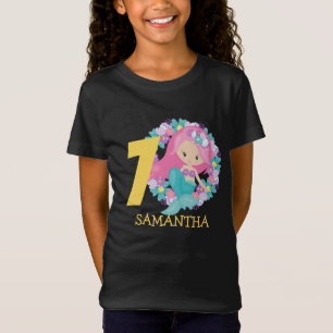 Chemise jaune sirène 7ème anniversaire T-shirt
