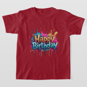 Chemise Joyeux Anniversaire – T-Shirts Colorés pou