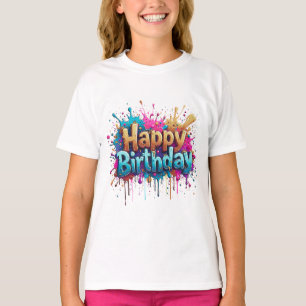 Chemise Joyeux Anniversaire – T-Shirts Colorés pou