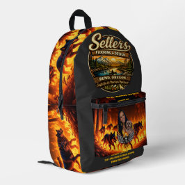 chemise logo sac à dos imprimé