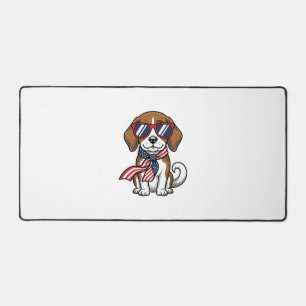 Chemise lunettes de soleil chien Beagle patriotiqu