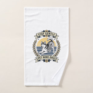 Chemise pour amateur de chien Restez doux Câlinez