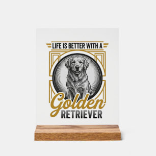 Chemise pour amateur de chien Retriever doré gravu