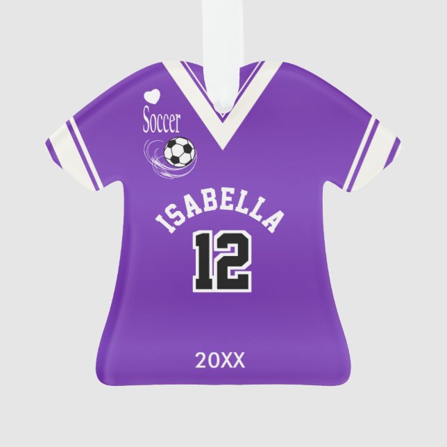 Chemise pourpre du football (dos)