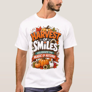 Chemise Récolte de Sourires | T-Shirt Citrouille d