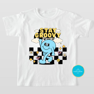 Chemise rétro pour enfants   Restez T-Shirt Super