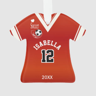 Chemise rouge du football