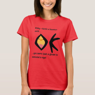 Chemise rouge 'Gleam in Eye' Basic T-Shirt Boomera