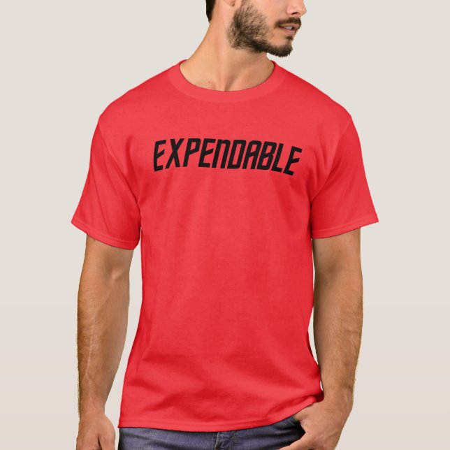 Chemise rouge T-shirt science-fiction non durable (Devant)
