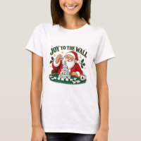 Chemise Santa Mahjong Joie pour le mur T-shirt de