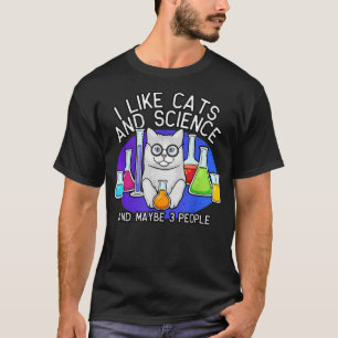 Chemise Science Et Chats, T-shirt Amoureux des cha