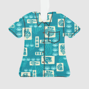 Chemise sous-marine hawaïenne de coquilles de baie