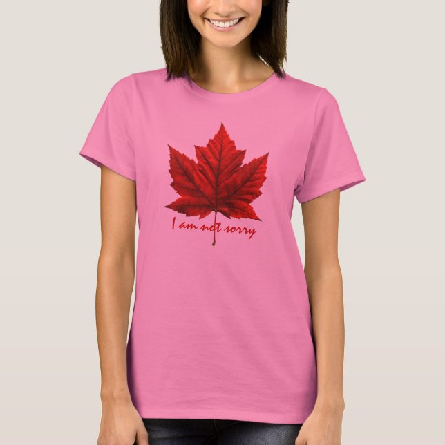 Chemise Souvenir en T-shirt Feuille d'érable pour  (Devant)