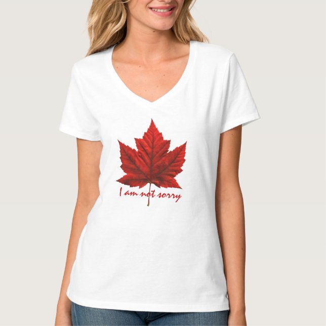 Chemise Souvenir en T-shirt Feuille d'érable pour  (Devant)