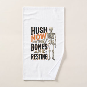 Chemise squelette drôle, gravure Halloween Hush No